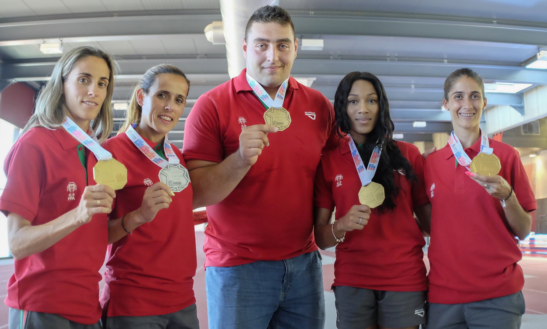 ATLETAS PORTUGUESES COM MEDALHAS DO EUROPEU DE AMSTERDÃO