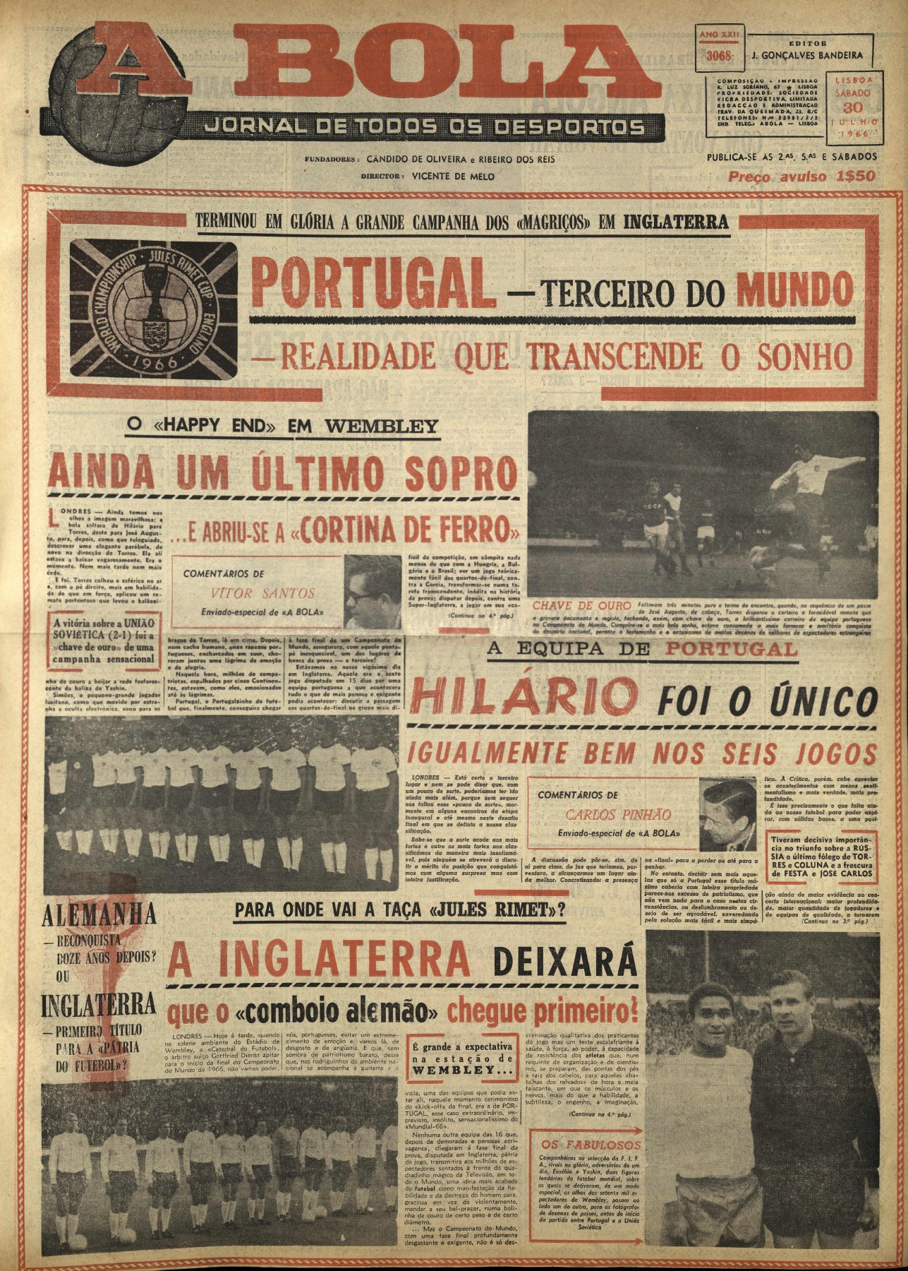 A BOLA · 30 DE JULHO DE 1966