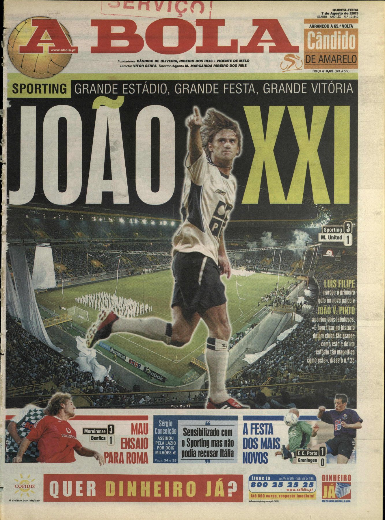 A BOLA · 7 DE AGOSTO DE 2003