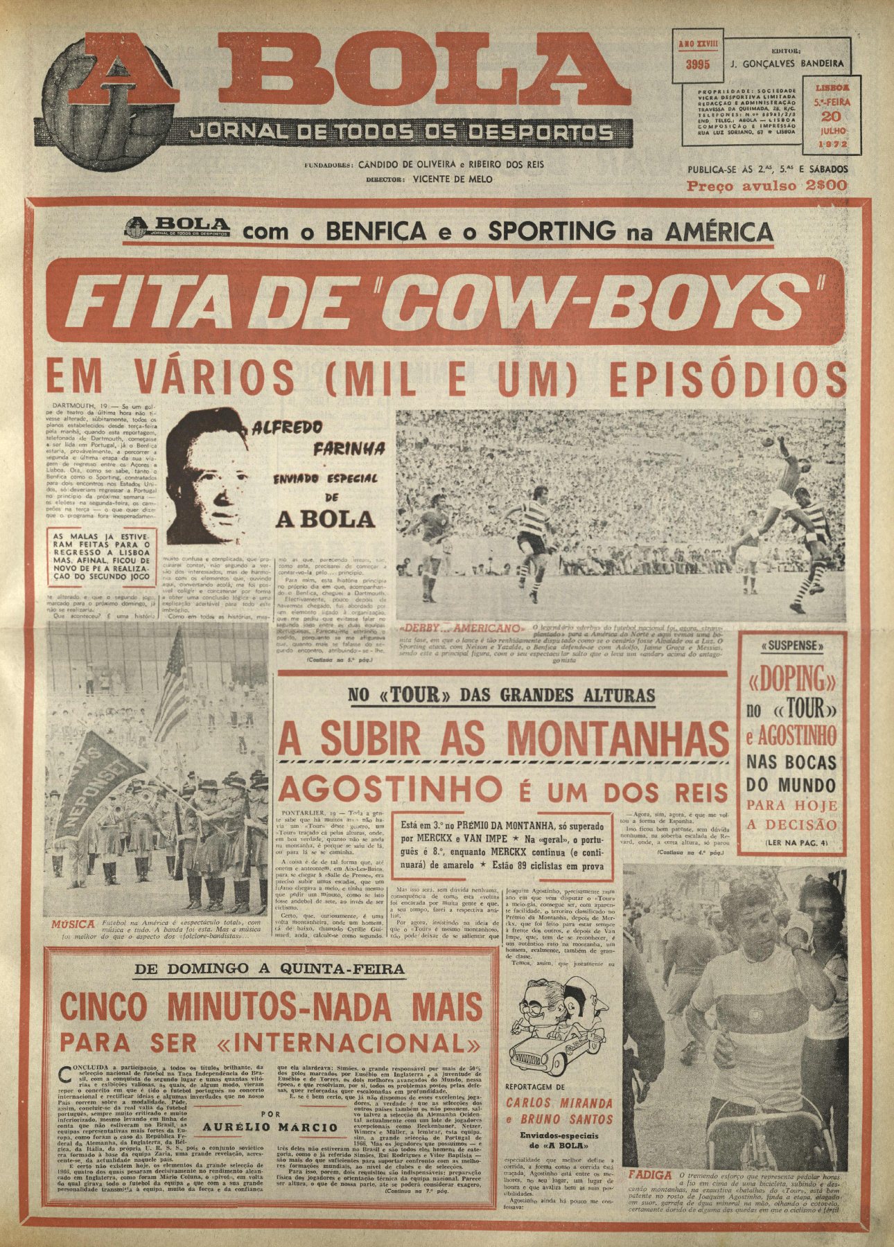 A BOLA · 20 de Julho de 1972