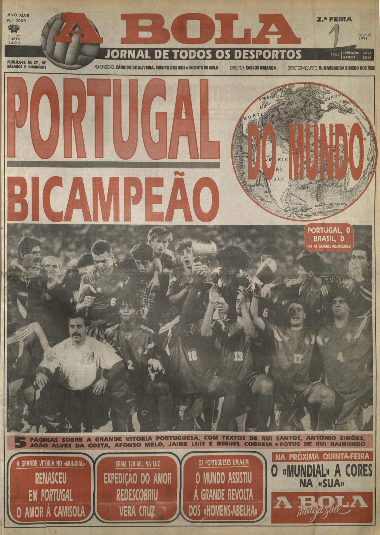 A BOLA · 1 DE JULHO DE 1991