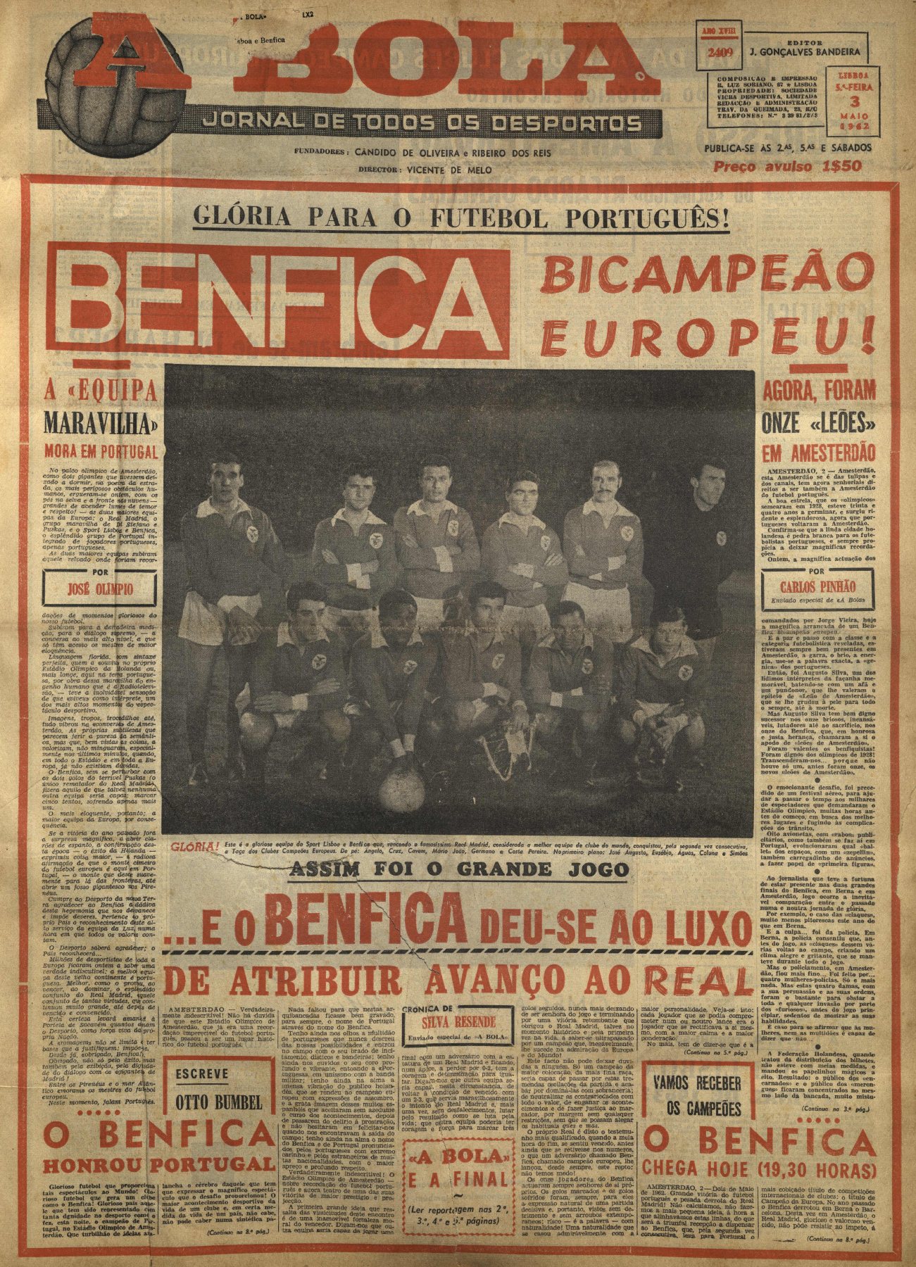 A BOLA · 3 DE MAIO DE 1963