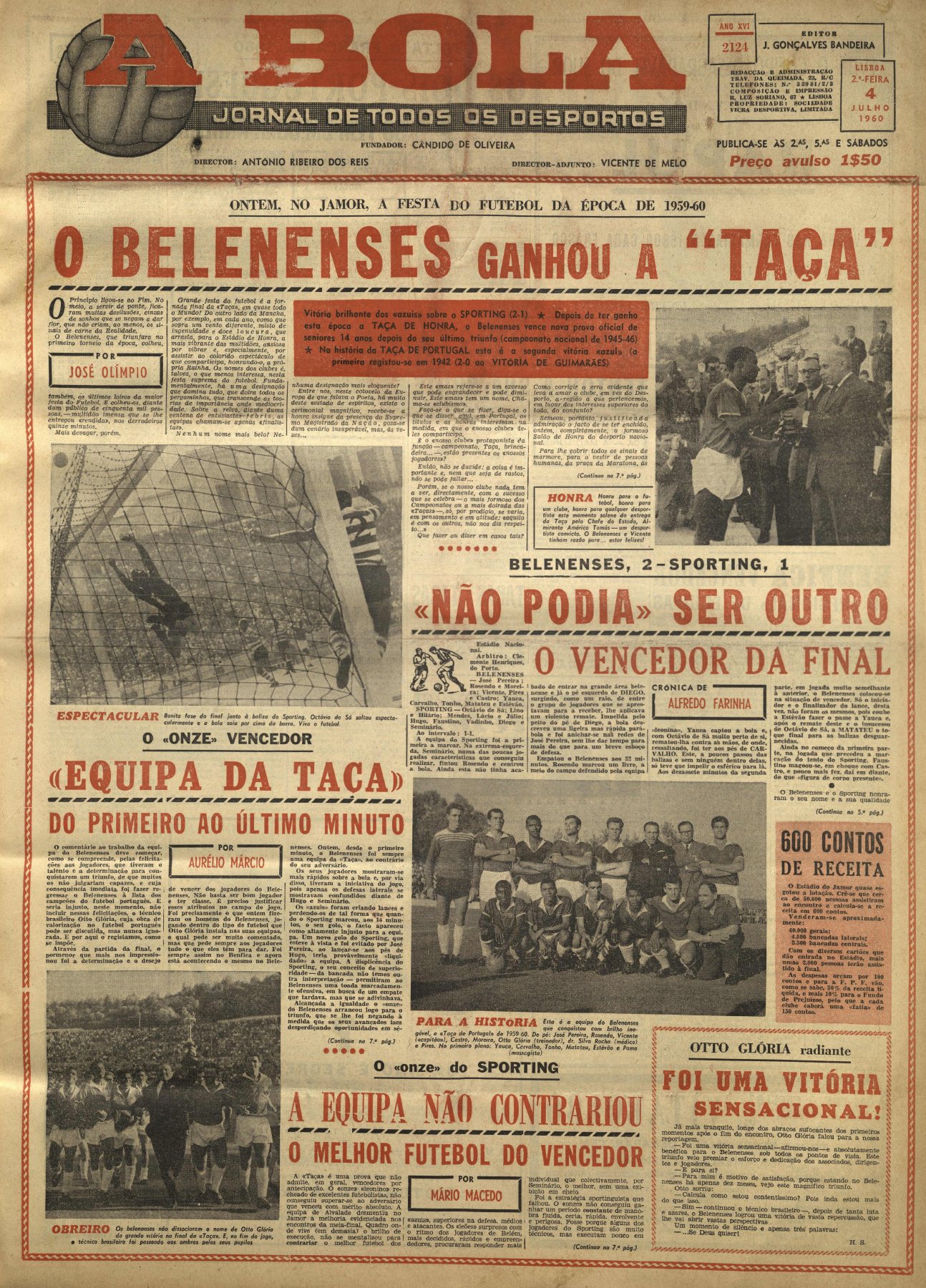 A BOLA · 4 DE JULHO DE 1960