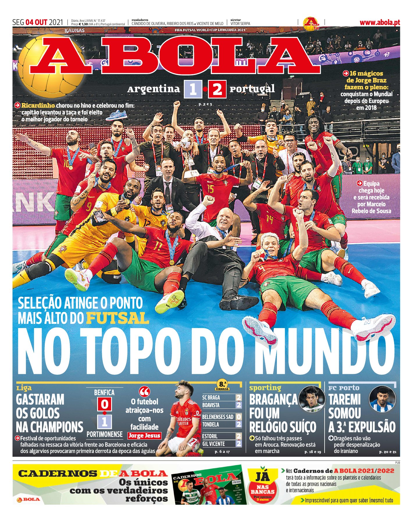 A BOLA · 4 de Outubro de 2021