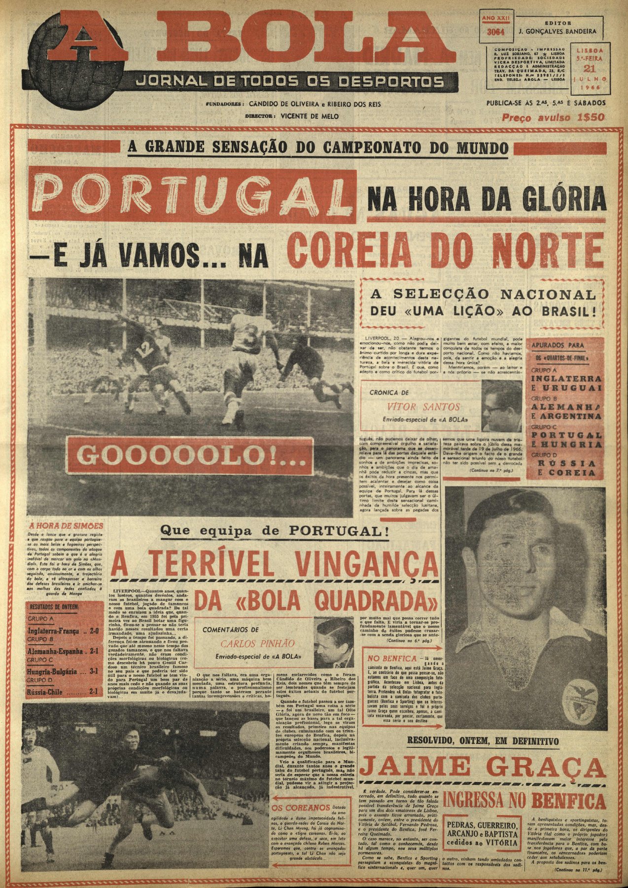 A BOLA · 21 DE JULHO DE 1966